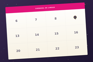 Calendrier carnaval de limoux